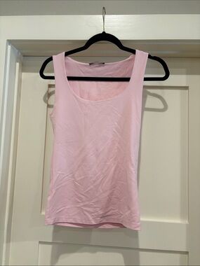 Zara Light Pink Scoop Neck Tank Top